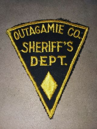 Outagamie County Wisconsin Sheriff Police Patch Old Pie Shape