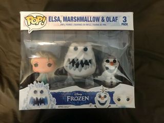 Funko Pop Disney Frozen Vinyl Figures 3 Pack Elsa Marshmallow & Olaf