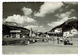 Glossy B & W Austrian Postcard Lech Am Arlberg Austria Posted1951