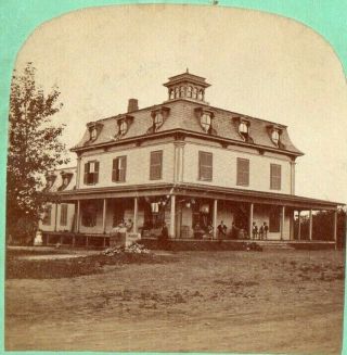 Portsmouth,  N.  H.  Hotel.  Davis Brothers Stereoview Photo