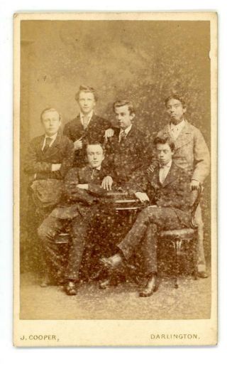Group Of Students On Cdv By J Cooper Of Darlington