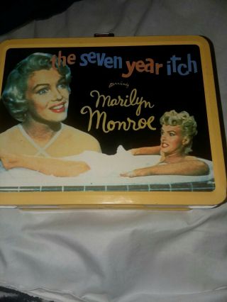 Vintage The Seven Year Itch Lunch Box Marilyn Monroe With Thermos