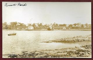 Vintage Postcard Rppc Round Pond Maine Circa 1926 - 1940s