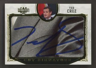 2016 Decision Gold Foil Ted Cruz Cut Signature Auto