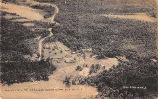 Tusten York Brooklyn Scout Camp Birds Eye View Vintage Postcard Jh230069