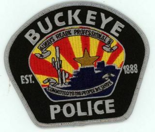 Buckeye Police Arizona Az Colorful Patch Sheriff Maricopa County