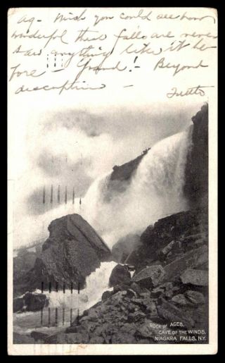 Niagara Falls York Rock Of Ages Cave Of The Winds View 1904 Postcard