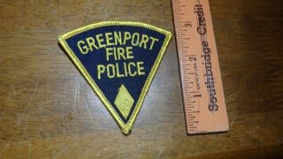 Greenport York Fire Department Fire Fighter Emt Rescue Patch Bx G 17