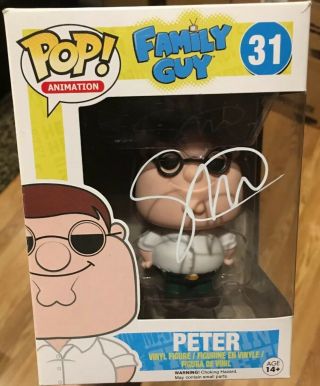 Seth Macfarlane Signed/autographed Funko Pop Family Guy Peter Griffin