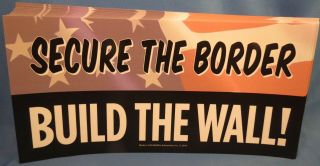 Of 20 Trump Sticker Secure The Border Build The Wall 2020 Gop Usa