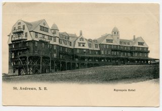 St.  Andrews N.  B.  Algonquin Hotel.  Canada Vintage Postcard Germany Printed