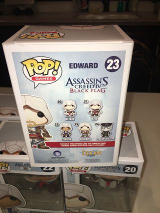 Edward,  Assassin ' s Creed 23 Funko Pop Vinyl Vaulted AUTHENTIC POP LIFE STICKER 6