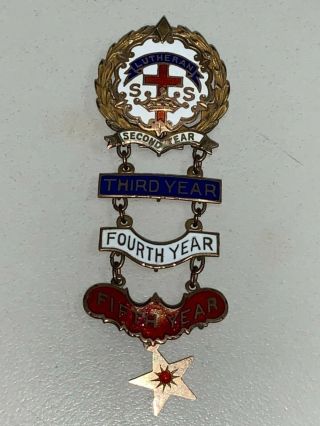 Vintage Lutheran 1st - 5th Year Little System Pin