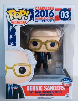 Funko Pop Bernie Sanders 2016 Campaign Bernie Vaulted/retired Rare 