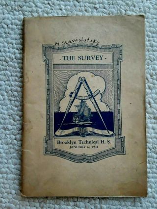 1932 Brooklyn Technical High School Yearbook,  The Survey,  Brooklyn N.  Y