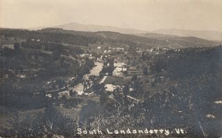 South Londonderry,  Vt Rppc View Of The Village 1910