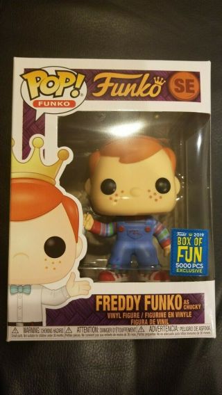 Funko Pop Box Of Fun Freddy Funko As Chucky Le 5000 2019 Sdcc Exclusive Great
