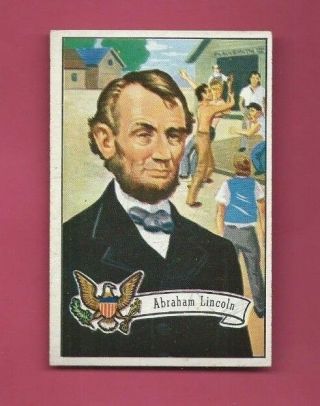 Abraham Lincoln 1956 Topps U.  S.  Presidents 19 Ex,