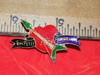 Vintage Tom Petty & Heart Breakers Metal Hat/lapel/jacket Pin,  Old Stock