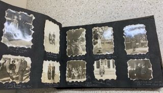 Old 1920’s Snapshot Scrap Book W/captions 24 Pages