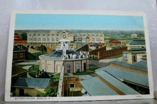 Philippine Islands Manila Bilibid Prison Postcard Old Vintage Card View Standard