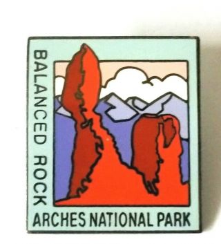Arches National Park Collectible Pin Balanced Rock Utah State Travel Souvenir