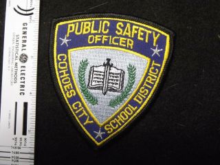 York Cohoes City School District Police Patch Rare Htf