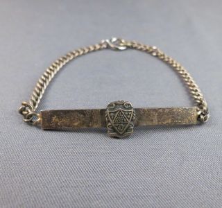 Vintage Sterling Silver Kappa Delta Sorority Bracelet
