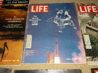 APOLLO MOON Life Magazines (7) issues 1969 NASA Man on the Moon 5