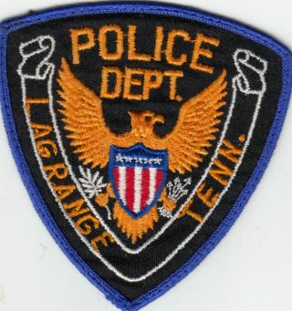 Vintage La Grange Tennessee Police Department Shoulder Patch Tn