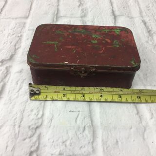 Vintage Boy Scout First Aid Kit Metal Tin & Metal Closure Rare Collectables 5