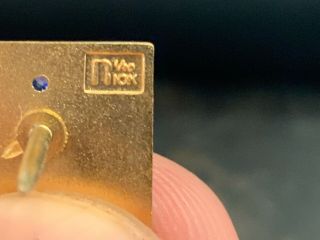 “CSI” Gem Service Award Pin.  Solid 10k Gold Pin. 3