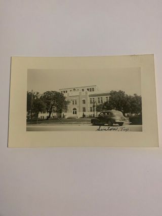 Vintage Rppc Postcard San Patricio County Courthouse Sinton Texas Real Photo