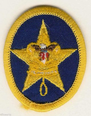Boy Scouts Patch - Star - Oval/oblong - Eagle - Fleur - De - Lis