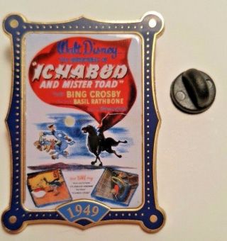 Disney Pin - Adventures Of Ichabod & Mr.  Toad Movie Poster - 12 Months Magic C1