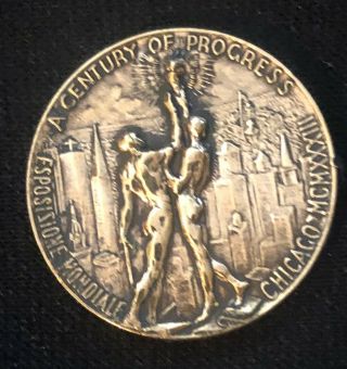 1933 Chicago Worlds Fair Souvenir Coin,  " Italia "