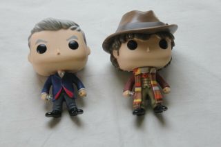 Funko Pop Dr Who Bbc 2015 Set Of 2 Action Figures No Package