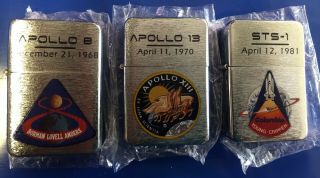 Danbury Nasa Apollo Columbia Space Mission Commemorative Smoking Lighters