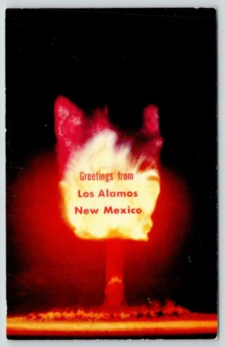 Los Alamos Mexico Atomic Bomb Explosion Us Army Photo 1960s Postcard