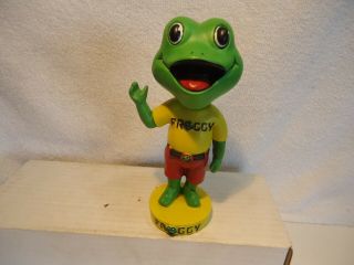 Froggy Frog Bobble Head Advertising Promo Retired Nodder
