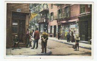 Pell Street Chinatown York City Vintage Postcard Detroit Publishing
