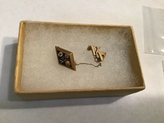 Vintage Delta Sigma Phi 10k Gold Sorority Pin