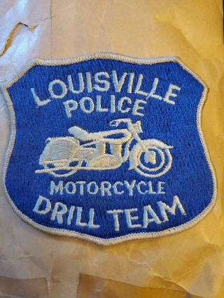 Louisville Police Motorcycle Drill Team Shoulder Patch Vintage Rare?