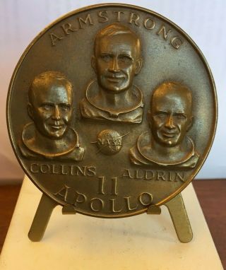 1969 Apollo 11 Moon Landing Commemorative Medallion Coin Armstrong