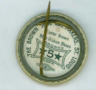 Vintage 1900 ' s Brown Shoe Company Advertising Pinback Button Buster Brown 2