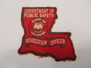 Louisiana State Public Safety Revocation Officer Patch Defunct Old