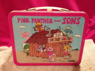 Pink Panther And Sons Metal Lunch Box No Thermos