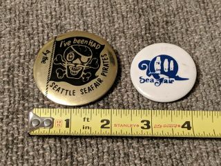 2 Vintage Seattle Seafair Buttons/pinbacks Festival Celebration