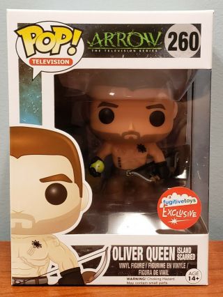 Funko Pop Fugitive Toys Arrow Oliver Queen (island Scarred) 260 [w/protector]