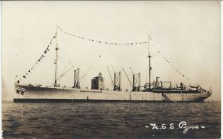 Uss Pyro Ae - 1,  Real Photo Picture Post Card,